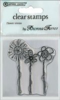 Clear stamp - Flower stems - Autumn leaves