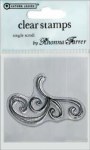 Clear stamp - Single scroll - Autumn leaves