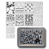 Black and white motifs rub-ons Maya Road