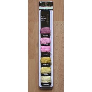 Fils et aiguilles rose/jaune - Bazzil