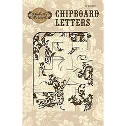 Chipboards alphabet Kimberly Polson
