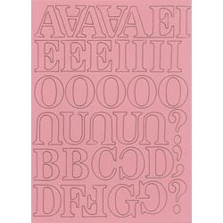 Chipboards alphabet PINK - Heidi Swapp