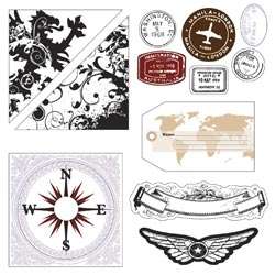 Die Cuts transparents World Traveler - Heidi Swapp
