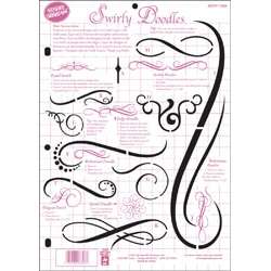 Template Swirly Doodles