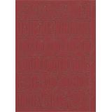 Chipboards alphabet - Crimson - Heidi Swapp