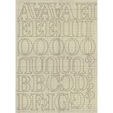 Chipboards alphabet - Ledger - Heidi Swapp