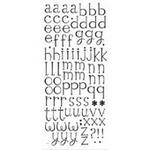 Rub-ons alphabet - Coco black - Provo craft