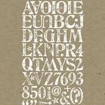 Rub-ons stamp alphabet BLANC- Basic Grey
