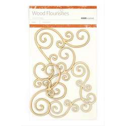 Embellissements bois FLOURISHES SWIRLS - Kaisercraft