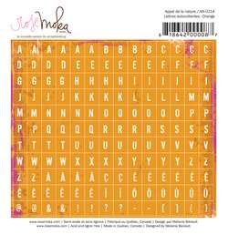 Alphabet autocollant ORANGE - Rose Moka