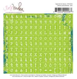 Alphabet autocollant VERT - Rose Moka
