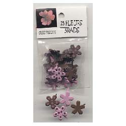 Brads fleurs rose chocolat - Atilolou