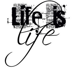 Tampon monté sur mousse LIFE IS LIFE - Fanfreluches
