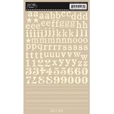 Rub-ons alphabet Kindergarten CREME - Jenni Bowlin