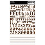 Rub-ons alphabet Kindergarten MARRON - Jenni Bowlin