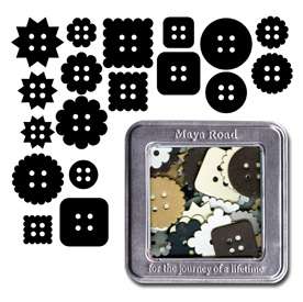 Chipboards boutons - Maya Road