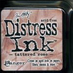 Distress ink - Tattered rose