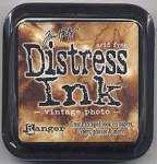 Distress ink - Vintage photo