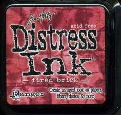 Distress ink - Fire brick