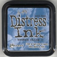 Distress ink - Broken china