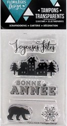 {Capsule décembre 2016} Tampons clear BONNES FETES - Florilèges