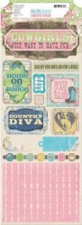 {Prairie chic}Stickers COUNTRY DIVA - Bo bunny