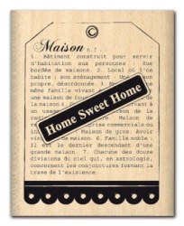 Tampon bois TAG HOME - Florilèges