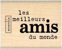 Tampon bois MEILLEURS AMIS - Florilèges