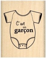 Tampon bois PETIT GARCON - Florilèges