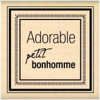 Tampon bois PETIT BONHOMME - Florilèges
