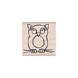 Tampon bois Owl - Hero Arts