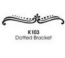 Tampon bois Dotted bracket – Stampendous