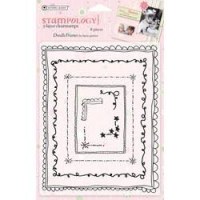 Tampons clear Doodley frames - Autumn leaves
