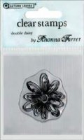 Tampon clear Double daisy - Autumn leaves