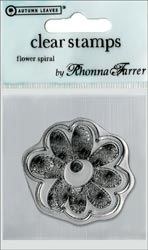 Tampon clear - Flower spiral - Autumn Leaves