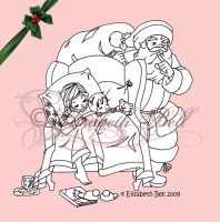 Tampon clear TWAS THE NIGHT BEFORE CHRISTMAS - Belles'n whistles