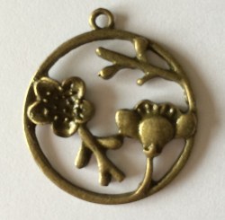 Charm FLORA 3 bronze