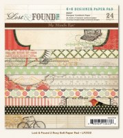 {Lost and found 2}Bloc papiers 15x15 cm ROSY - MME