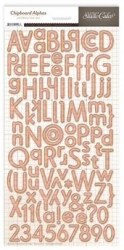 Chipboards alphabet AUTUMN PRESS - Studio calico