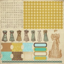 Stickers alpha MADAME BOUTIQUE - Kaisercraft