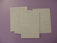 Chipboards alphabet classique - Toga