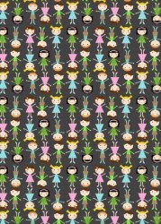 {Jodie&Chico}Textile adhésif Jodie 43x30 cm - Fabric's