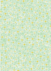 {Jodie&Chico}Textile adhésif Fleurs 43x30 cm - Fabric's
