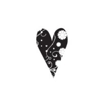 Tampon clear Swirl heart - Daisy Bucket