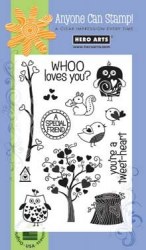 Tampons clear WHOO LOVES YOU - Hero Arts