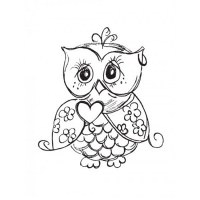 Tampon clear OWL - Kaisercraft