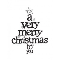 Tampon clear VERY MERRY CHRISTMAS - Kaisercraft