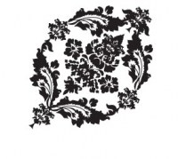 Tampon clear DECORATIVE BROCADE - Shabby green door