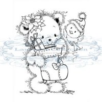 Tampon clear TEDDIE'S STOCKING - Stampavie