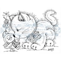 Tampon clear PURRFECT CHRISTMAS - Stampavie